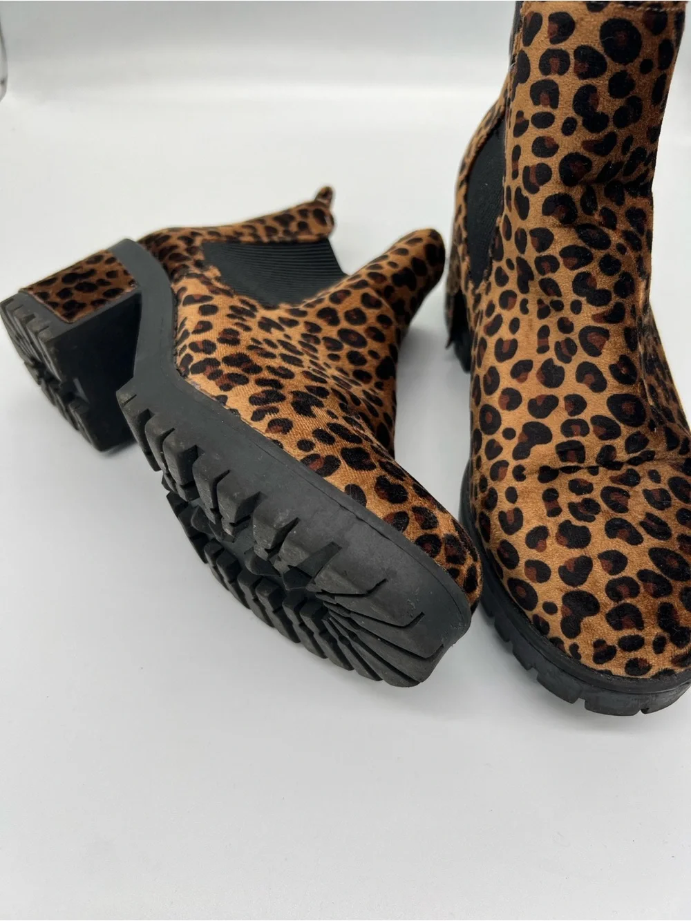 Seven women’s Leopard Print Chelsea Ankle Boots